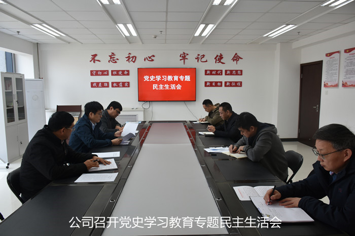 公司召開黨史學(xué)習(xí)教育專題民主生活會(huì)